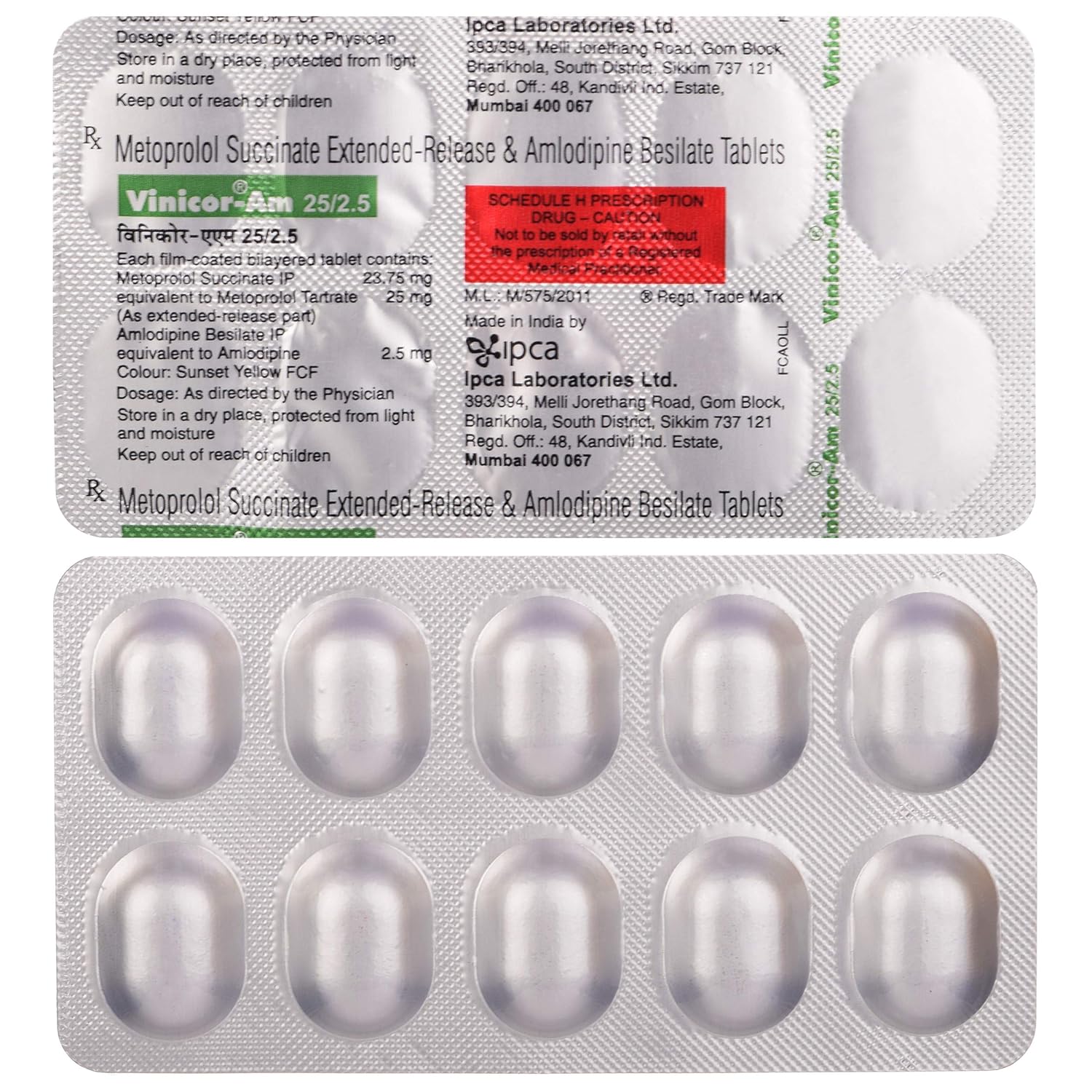 Vinicor AM 25/2.5 Tablet